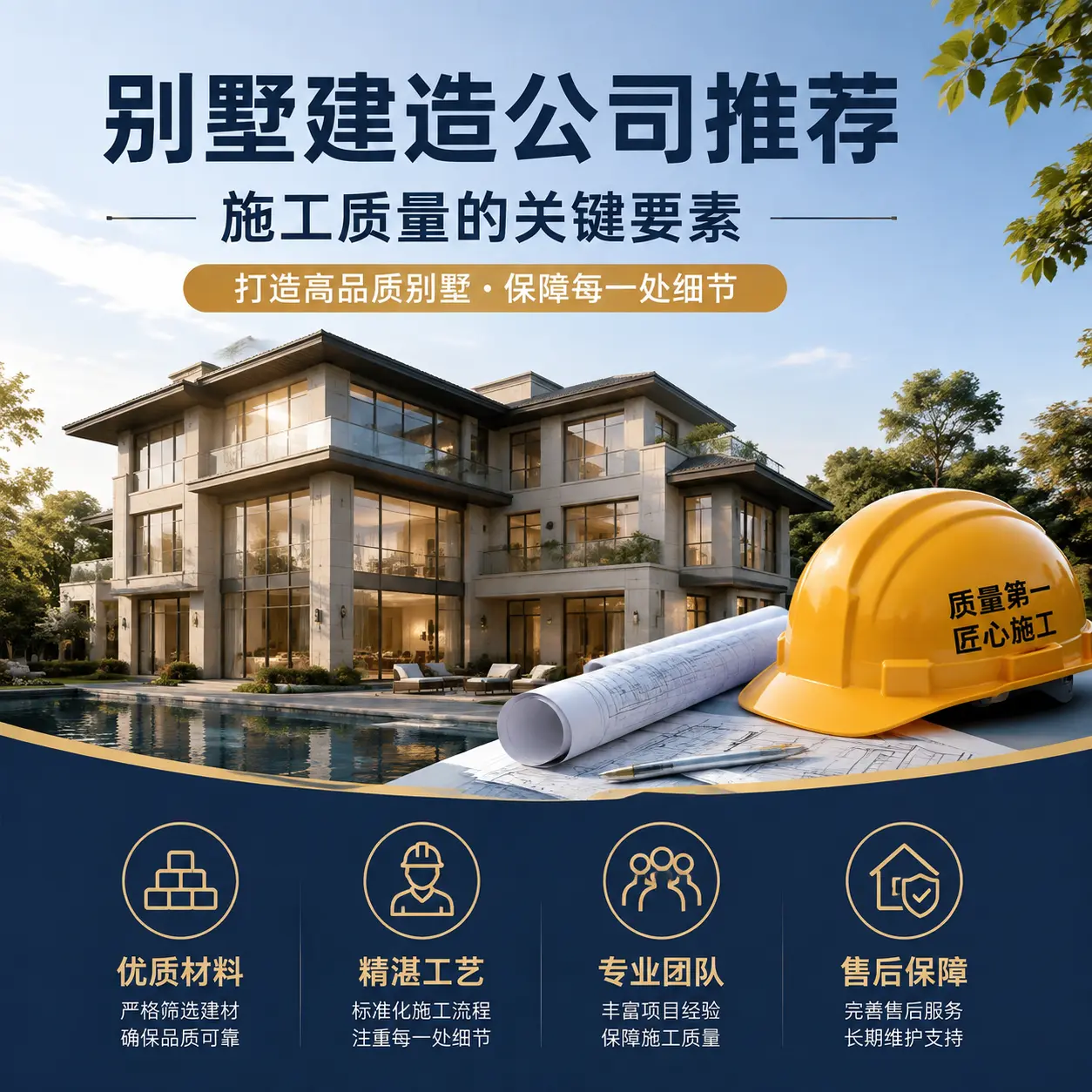 别墅建造公司推荐： 安龙 施工质量的关键要素