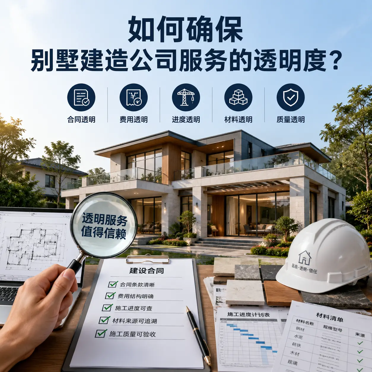 在 安龙 如何确保别墅建造公司服务的透明度？