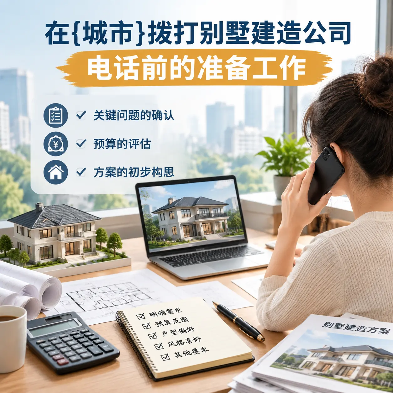 在安龙拨打别墅建造公司电话前的准备工作