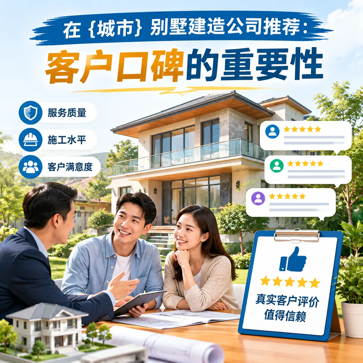 在 安龙 别墅建造公司推荐：客户口碑的重要性