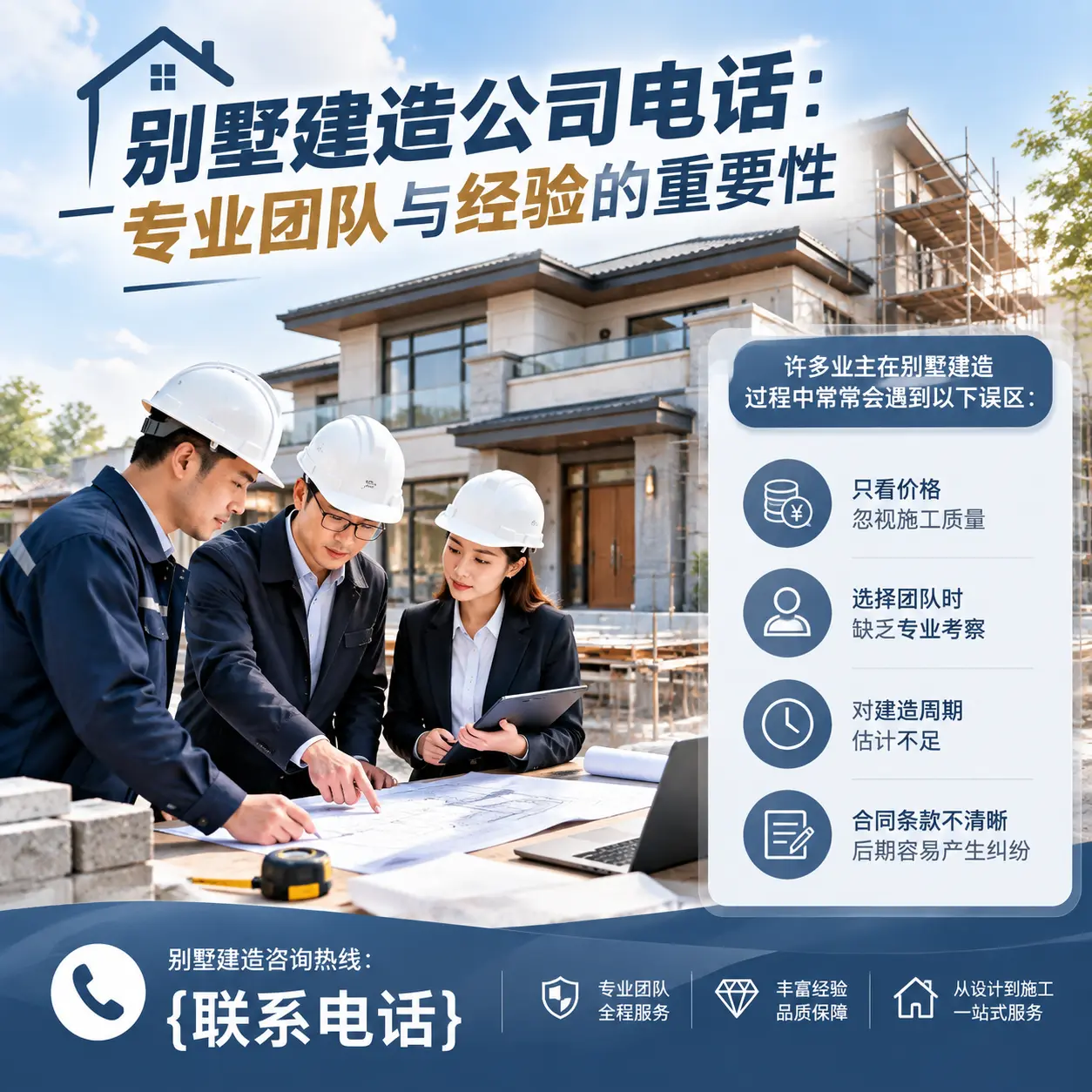 安龙别墅建造公司电话:专业团队与经验的重要性