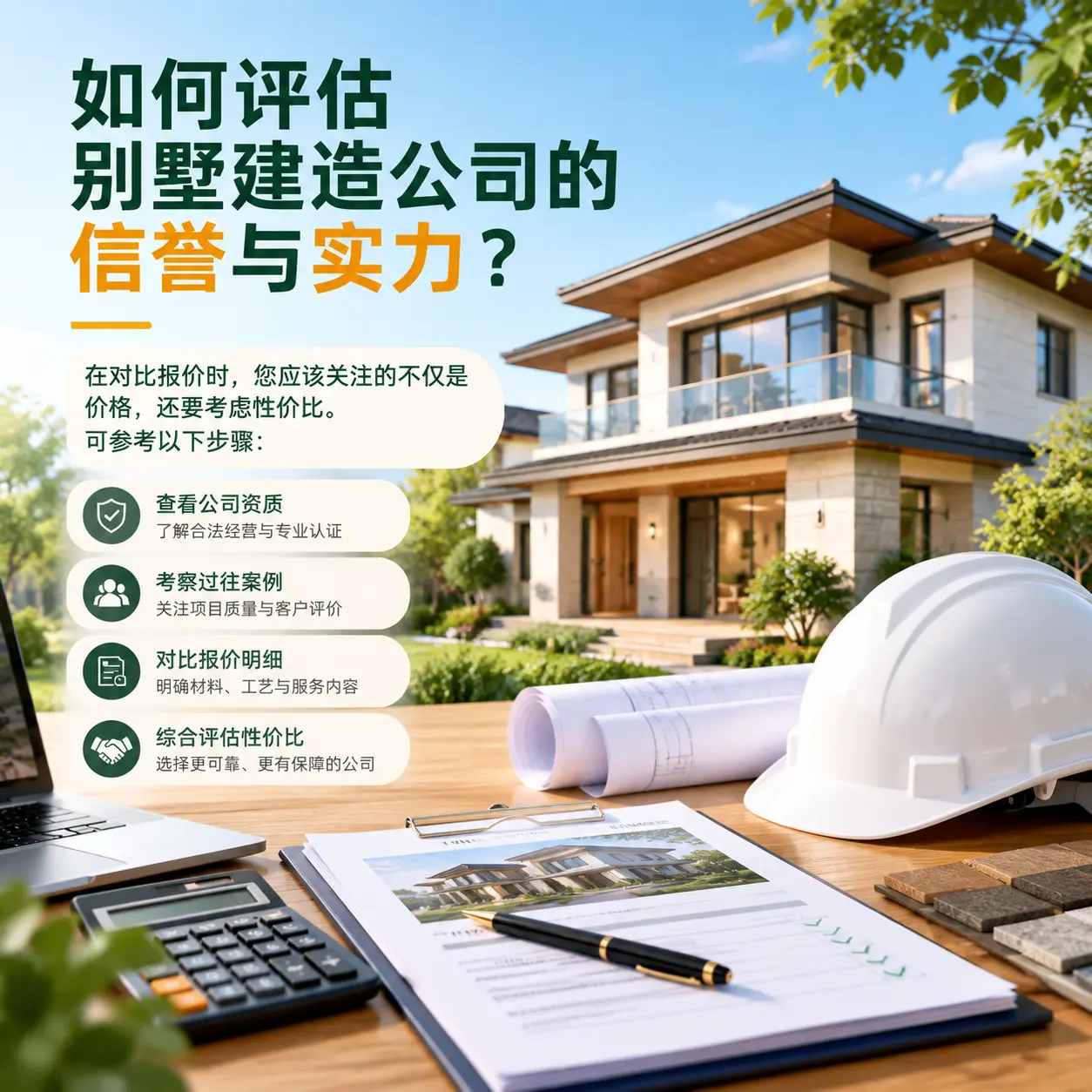 如何评估 安龙 别墅建造公司的信誉与实力?