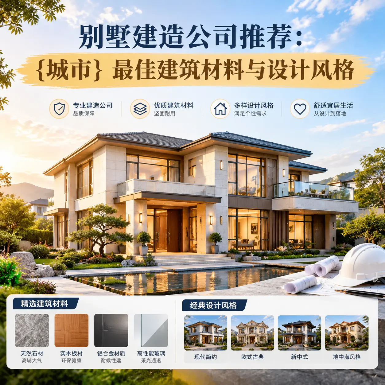 别墅建造公司推荐: 安龙 最佳建筑材料与设计风格