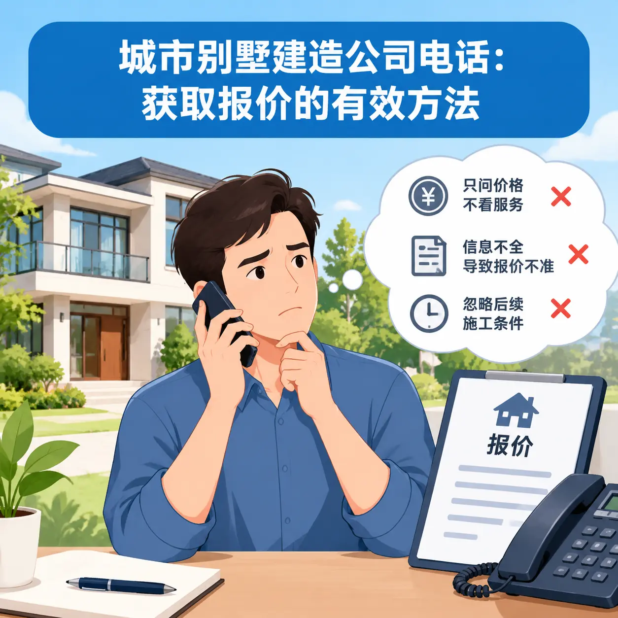 安龙别墅建造公司电话:获取报价的有效方法